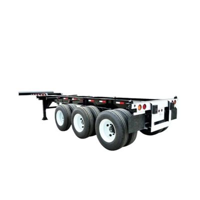 Q345B Hauptstrahl 3 Achsen 50 t Skelett Halbanhänger für 40 45 48 53FT Container Chassis