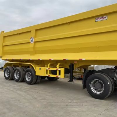 40 Kubikmeter U-Form Ende Entladen Hintere Dump Truck Semi-Anhänger mit mechanischen 930 * 250 * 345M