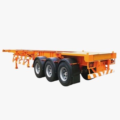 48ft Flatbed/Skeleton Terminal Port Container Schiffsanhänger Lkw mit Hauptstrahl Q345B