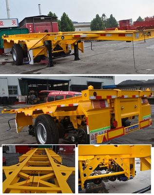 48ft Flatbed/Skeleton Terminal Port Container Schiffsanhänger Lkw mit Hauptstrahl Q345B