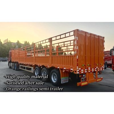 3 Achsen 4 Achsen 40ft Transport Viehzaun Semi-Anhänger mit Wabco Bremssystem