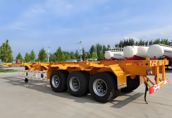 20ft 40ft 45ft Container Skelett Semi Trailer Tare Gewicht 6,5 Tonnen Landeausrüstung 28ton/pc