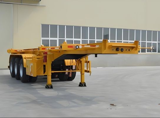 20ft 40ft 45ft Container Skelett Semi Trailer Tare Gewicht 6,5 Tonnen Landeausrüstung 28ton/pc