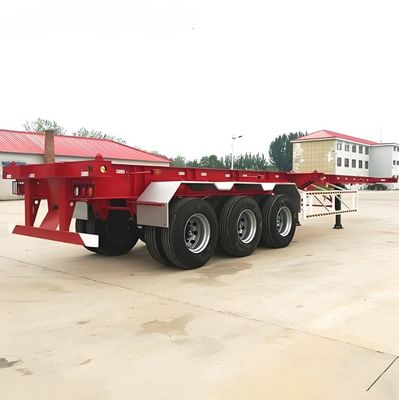 20ft 40ft 45ft Container Skelett Semi Trailer Tare Gewicht 6,5 Tonnen Landeausrüstung 28ton/pc