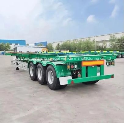 2 Achsen 3 Achsen 4 Achsen Skelettanhänger zum Transport von 20ft 40ft 45ft Containern im besten Fall