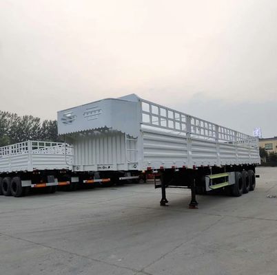 Individuell 3 Achsen Viehbestand Zaun Semi-LKW Anhänger mit 10 Schichten Blatt Feder