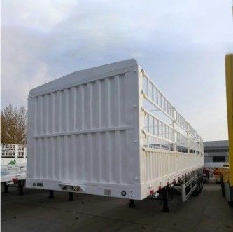 Individuell 3 Achsen Viehbestand Zaun Semi-LKW Anhänger mit 10 Schichten Blatt Feder
