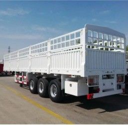 Individuell 3 Achsen Viehbestand Zaun Semi-LKW Anhänger mit 10 Schichten Blatt Feder