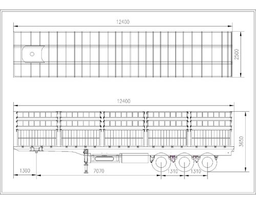 Stahlmaterial 3achsen 50tonside Wand Semi-Anhänger Zaun Ladungsanhänger für die Anpassung