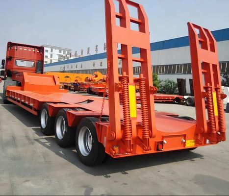Anpassbar 3 4 5 Achsen 50 80tons Lenkung Erweiterbarer Drop Lowbed Semi Truck Anhänger