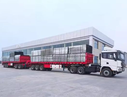 20FT 40FT Doppelverbindung Flatbed Semi-Truck Anhänger mit und AIR/Mechanische Aufhängung