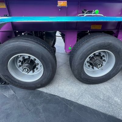 KSA Markt 3 Achse 60t Hydraulischer Zylinder Kipper Rücken Dump Semi-Anhänger Für Sandstein Transport
