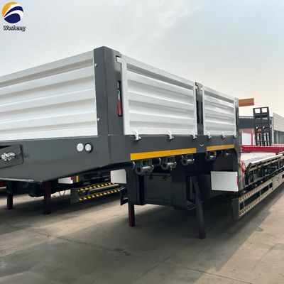 Nach Maßgabe des Kunden Halbanhänger Schwerlast 30-100 Tonnen Lowboy Stahl Lowbed Truck Trailer