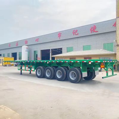3 Achsen 20FT 40FT Container Chassis Flachbett Semi-Truck Anhänger mit Stahlmaterial