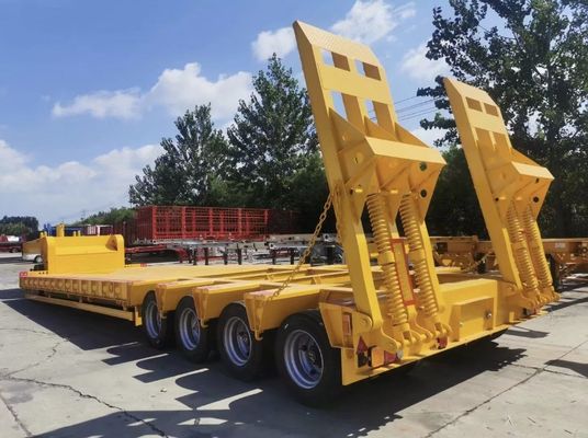 Doppelhydraulische Leiter, Niederbett-Semianhänger für den Transport schwerer Baumaschinen