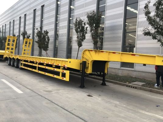 Doppelhydraulische Leiter, Niederbett-Semianhänger für den Transport schwerer Baumaschinen