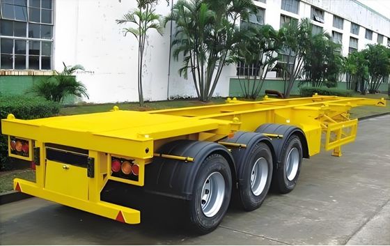 Anpassbarer 40ft Container Semi-Trailer mit 13 Tonnen Achse und Stahl-Skelett-Struktur