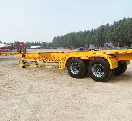 Anpassbarer 40ft Container Semi-Trailer mit 13 Tonnen Achse und Stahl-Skelett-Struktur