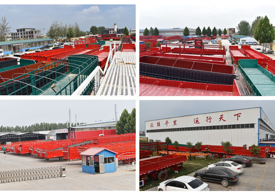 Anpassbarer 40ft Container Semi-Trailer mit 13 Tonnen Achse und Stahl-Skelett-Struktur