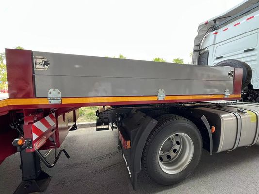 Ausgefertigte 3/4 Achsen 40FT Container Holz Stahlrohr Lowbed Semi Anhänger für LKW