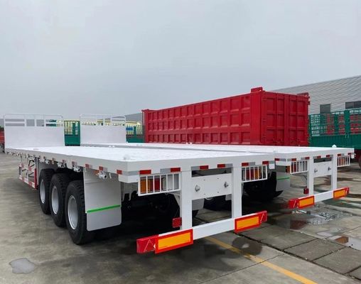 Individuelle 3 Achsen 40ft Container Flatbed Semi-Truck Anhänger mit maximaler Nutzlast von 100 Tonnen