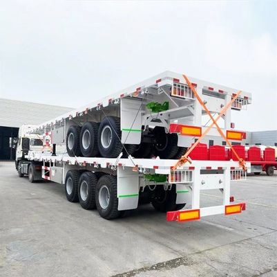 Individuelle 3 Achsen 40ft Container Flatbed Semi-Truck Anhänger mit maximaler Nutzlast von 100 Tonnen