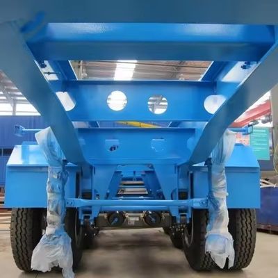 Transportfunktion 3 Achse Blaues Skelett Halbanhänger für den Transport von 40 Fuß Containern