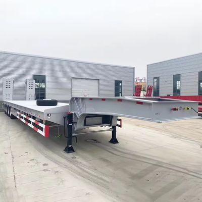 Stahl-Halbanhänger, Container mit niedrigem Lager, Fahrgestelllader für den Transport schwerer Ausrüstung