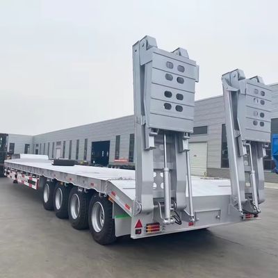 Stahl-Halbanhänger, Container mit niedrigem Lager, Fahrgestelllader für den Transport schwerer Ausrüstung
