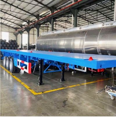 2/3/4 Achsen 30-100 t Flachbett-Sepiauflieger für Container und schwere Güter