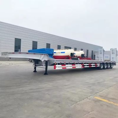 Stahl-Halbanhänger, Container mit niedrigem Lager, Fahrgestelllader für den Transport schwerer Ausrüstung