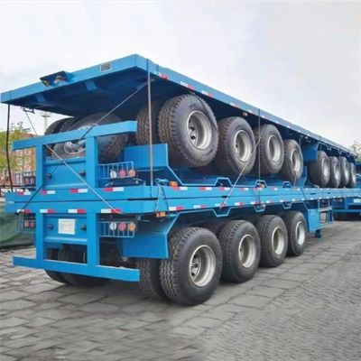 2/3/4 Achsen 30-100 t Flachbett-Sepiauflieger für Container und schwere Güter