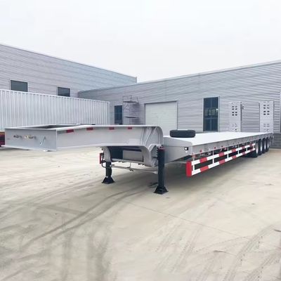 Stahl-Halbanhänger, Container mit niedrigem Lager, Fahrgestelllader für den Transport schwerer Ausrüstung