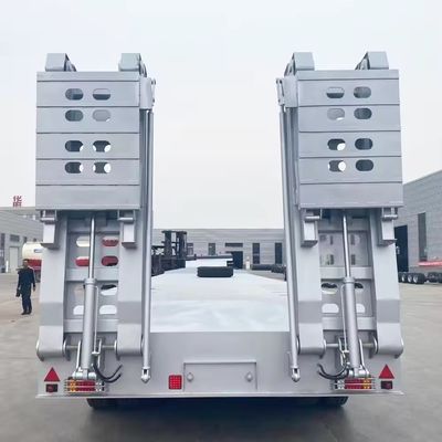 Stahl-Halbanhänger, Container mit niedrigem Lager, Fahrgestelllader für den Transport schwerer Ausrüstung