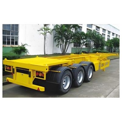 Schwerlastfahrzeug 28 t Stahl Grenzüberschreitender Container Transport Skelett Halbanhänger