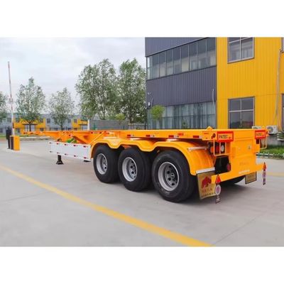 Top-Ranking 3-Achsen-Container-Skelett-Anhänger mit Stahl und 28 Tonnen/pc-Landegerät