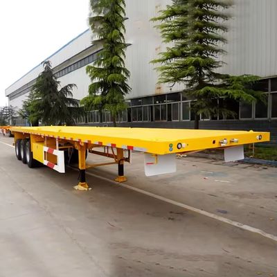 3 Achsen Flachbett Semi-Anhänger für Lkw Anhänger 20FT 40FT Container Chassis Flachbett Anhänger