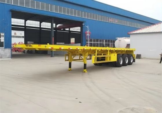 3 Achsen Flachbett Semi-Anhänger für Lkw Anhänger 20FT 40FT Container Chassis Flachbett Anhänger