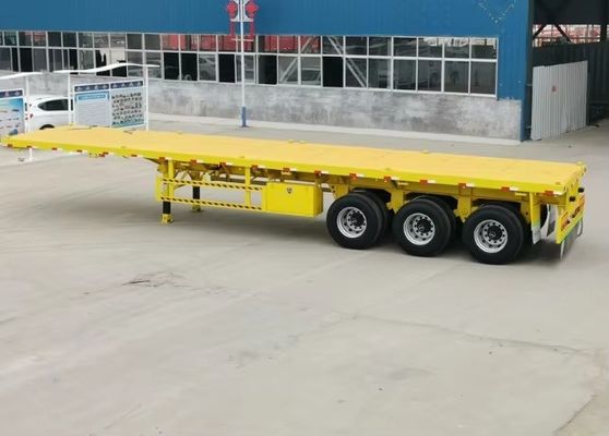 3 Achsen Flachbett Semi-Anhänger für Lkw Anhänger 20FT 40FT Container Chassis Flachbett Anhänger