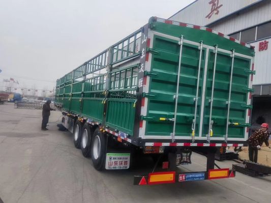 2/3/4 Achs Halbanhänger für den Transport von Gemüse Geflügel und Vieh 12400x2500x3650mm
