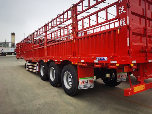 2/3/4 Achs Halbanhänger für den Transport von Gemüse Geflügel und Vieh 12400x2500x3650mm