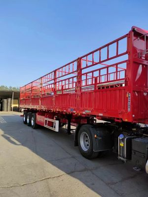 2/3/4 Achs Halbanhänger für den Transport von Gemüse Geflügel und Vieh 12400x2500x3650mm