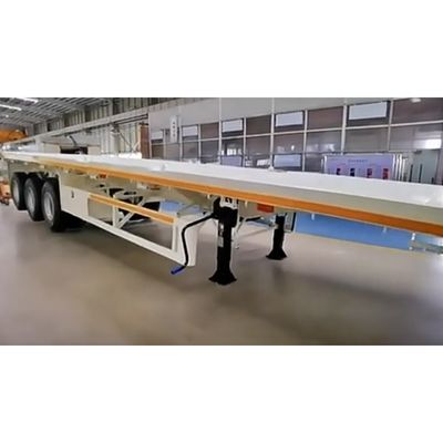 20 ft 40 ft 50 t Flachbett-Semi-Anhänger mit Container-Chassis und 50 mm oder 90 mm King Pin