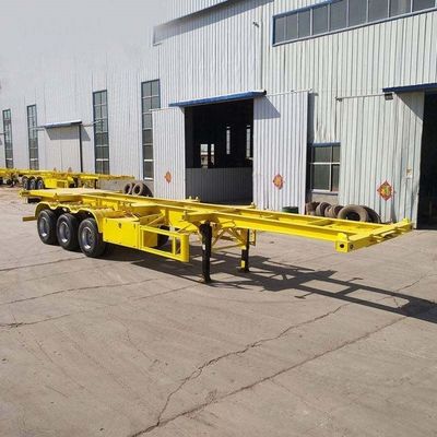 50 Tonnen maximale Nutzlast 3 Achsen 20FT 40FT Container Chassis Skelett Semi-Truck Anhänger