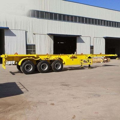 50 Tonnen maximale Nutzlast 3 Achsen 20FT 40FT Container Chassis Skelett Semi-Truck Anhänger