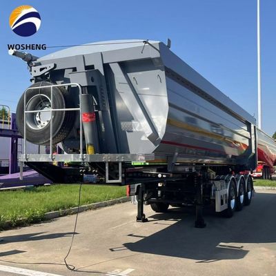 35 Kubikmeter U-Form 60 Tonnen Hydraulikrücken Entladen Schwerlast-Dump Truck Anhänger