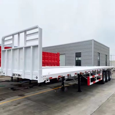 Halbanhänger für den Containertransport 3 Achsen 4 Achsen 20ft 40ft 45ft Flachbett-Lkw-Anhänger