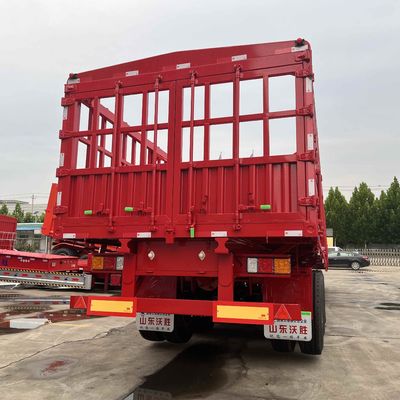3 Achsen 40-80 Tonnen Fallseite Viehzucht Bauernhof Seitenwand Zaun Semi-LKW Anhänger direkt