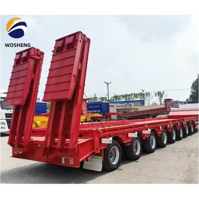 Lowboy Lowbed Semi-Trailer für Lastwagen Custom's Anforderung und hohe Kapazität 150 Tonnen