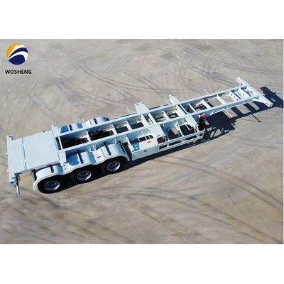 20ft 40ft Container Anhänger 3 Achsen Skelett Halbanhänger für einfachen Transport